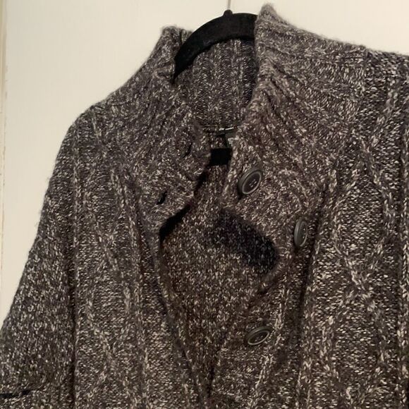 New York & Company short sleeve long length cardigan with tie sash size Small - Picture 12 of 12